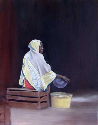 diani woman - oil on canvas - 2004-05 75 cm x 50cm