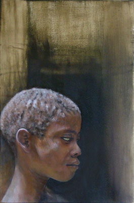 makongeni boy - oil on canvas 2004- 54 cm x 35cm